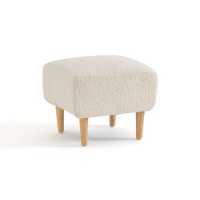 Подставка Для ног с обивкой из буклированной ткани Jimi единый размер бежевый LA REDOUTE INTERIEURS  фото, kupilegko.ru